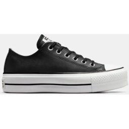 Converse Zapatillas casual de mujer Chuck Taylor All Star Lift Clean Platform Baja Piel . Negro 36