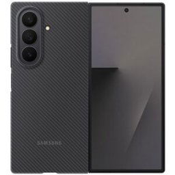Samsung Funda Carbon Shield negra + Protector de pantalla para Galaxy Z Fold7. Negro