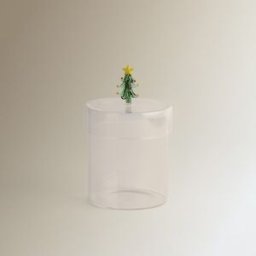 El Corte Inglés Bote de borosilicato Árbol Navidad. Transparente