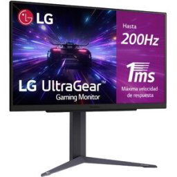 LG Monitor PC Gaming 68,4 cm (27') UltraGear 27GS75Q, hasta 200 Hz, QHD, FreeSync Premium, G-Sync compatible. Negro