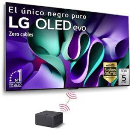 LG TV OLED evo* 164cm (65') OLED65M49LA 4K Inalámbrico con Smart TV WebOS24 para instalar en pared con soporte incluido (Reacondicionado Grado A). Negro / Plata