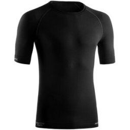 Lurbel Camiseta termorreguladora de hombre Merino Lite Short Sleeves . Negro L