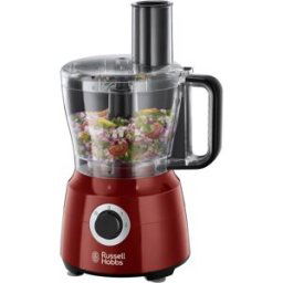 Russell Hobbs Procesador de alimentos Desire rojo con 2 velocidades y función de pulso. Rojo