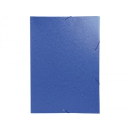 Carpeta exacompta gomas carton simil-prespan tres solapas din a3 azul