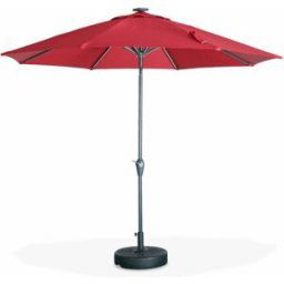sweeek Parasol, sombrilla central, rojo, 270cm