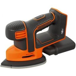 Black & Decker Lijadora Detalle Mouse®18V + Batería + Cargador + Bolsa transporte. Naranja / Negro