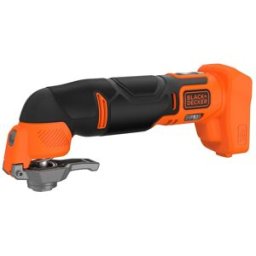 Black & Decker Multi-Herramienta Oscilante 18V + 18 Accesorios. Naranja / Negro