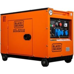 Black & Decker Generador Eléctrico Motor Diesel Monofásico 6,0 kW BD-BXGND6300E. Naranja / Negro