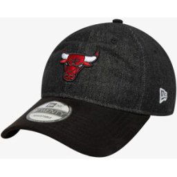 new era Gorra 9TWENTY® Chicago Bulls NBA Denim Midi . Negro