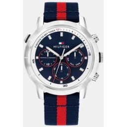 Tommy Hilfiger Reloj de hombre Troyle 1792124 multifunción de nailon reciclado. Multicolor