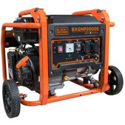Black & Decker Generador Eléctrico Motor Gasolina 4T Monofásico 2,6 kW BD-BXGNP3000E. Naranja / Negro