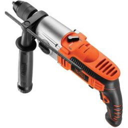 Black & Decker Taladro Percutor Eléctrico con cable a red 850W con Maletín. Naranja / Negro