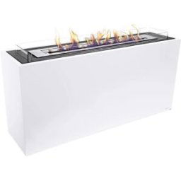 CLIMACITY Chimenea Bioetanol Modular de Suelo 5 kW Gea 5 l. Blanco