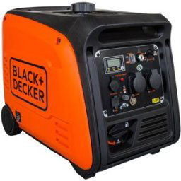 Black & Decker Generador Eléctrico Inverter Motor Gasolina 4T Monofásico 3,5 kW BD-BXGNI4000E. Naranja / Negro