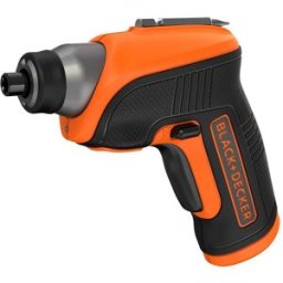 Black & Decker Atornillador 3,6V Cabezal Angular + Punta + Cargador. Naranja / Negro