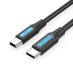 Cable Vention COWBD USB-C a Mini USB 0.5m 480Mbps 10W Negro