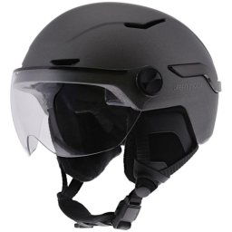 Casco inteligente para bicicleta/patinete talla L gris oscuro con luz de freno automática, intermitentes, mando