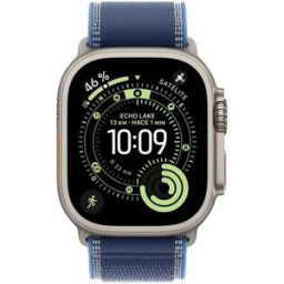 Apple Watch Ultra 3 2025 GPS + cellular 49mm titanio natural trail loop M/L azul