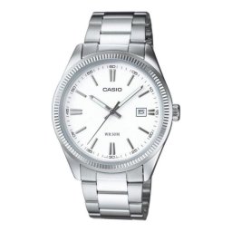 Casio Collection MTP-1302PD-7A1VEF 40mm Esfera Analógica Morado Caja Latón Correa Plata Acero Inoxidable