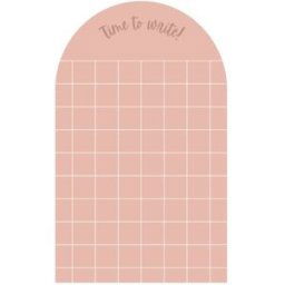 Decochic Pizarra adhesiva magnética arco cuadros rosa 60x98cm