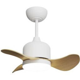 Sulion Ventilador de techo con luz y altavoz bluetooth blanco