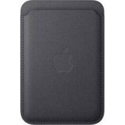 Apple Cartera de trenzado fino Negro con MagSafe para iPhone.