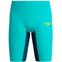 Speedo Bañador de natación para hombre Fastskin LZR Pure Valor 2 High Waisted Jammer . Azul / Verde XS