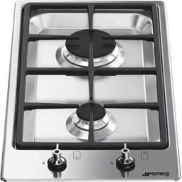 SMEG Placa gas 2 quemadores - PGF32G. Inox