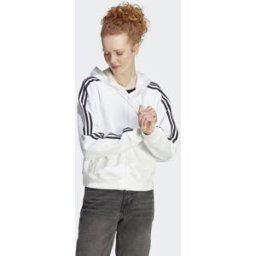 Adidas Sudadera de mujer 3S FT FZ S HD . Blanco L