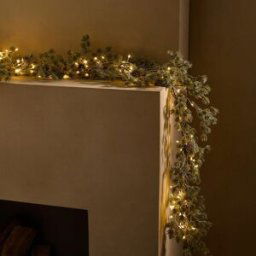 El Corte Inglés Guirnalda decorativa Rama con 120 luces LED Navidad. Verde