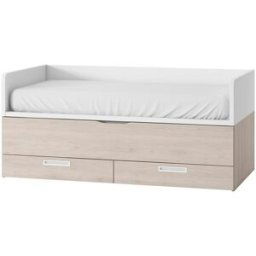 El Corte Inglés Cama nido con 2 cajones y costados altos Mio . Blanco / Arena