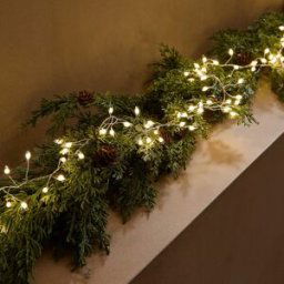 El Corte Inglés Guirnalda decorativa Cluster con 144 mini luces LED Navidad. Plata