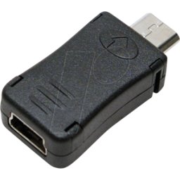 LOGILINK AU0010 - Adaptador USB 2.0 Micro-B macho > Mini-B hembra