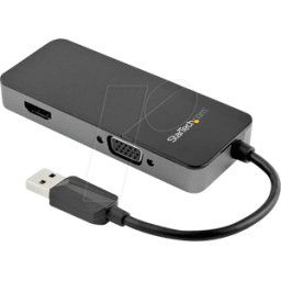 STARTECH.COM ST USB32HDVGA - Adaptador USB 3,0 A macho a VGA, HDMI, 4K 30 Hz