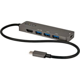 STARTECH.COM ST DKT30CHPD3 - Hub USB 3,0 Tipo C, 3x USB-A, 1x HDMI, 4K 60Hz, PD 100 W..