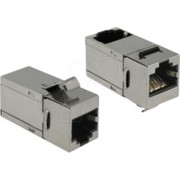 DELOCK 86371 - Conector hembra Keystone RJ45 > conector hembra Cat.6 90°
