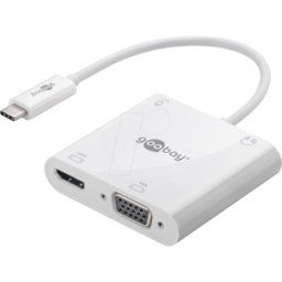 GOOBAY 52418 - ADAPTADOR USB-C > HDMI+VGA+PD, 4K 60 HZ