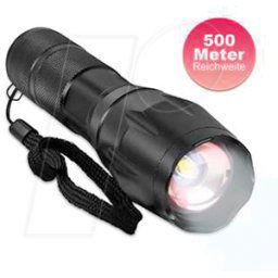 EAXUS 90790 - Linterna LED, 1000 lm, zoom, 5 modos, 3xAAA (Micro)