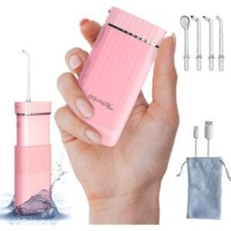 AquaPik Mini Irrigador Dental Portátil Rosa