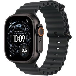 Apple Watch Ultra 3 GPS + Cellular 49mm Caja de Titanio Negro con Correa Ocean Negra