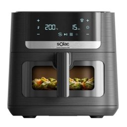 Freidora de aire Solac FA1801 Elegance E80 8 L 1800 W con doble resistencia y ventana