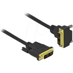 DELOCK 85901 - Cable DVI 18+1 macho a 18+1 macho acodado 1 m