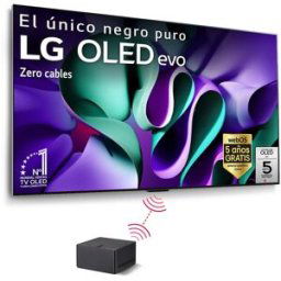 LG TV OLED evo* 164cm (65') OLED65M49LA 4K Inalámbrico con Smart TV WebOS24 para instalar en pared con soporte incluido (Reacondicionado Grado A). Negro / Plata