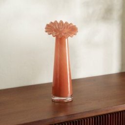 El Corte Inglés Jarrón de vidrio alto Jartum. Naranja