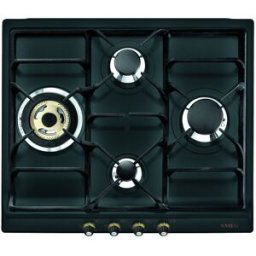 SMEG Placa gas 4 quemadores - SR764AO. Antracita