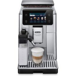 DeLonghi De'Longhi - Cafetera Superautomática De'Longhi PrimaDonna Aromatic ECAM630.55.SSM con molinillo integrado. Plata