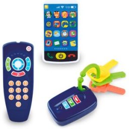 El Corte Inglés Set interactivo Llavero de coche, móvil y mando a distancia con luz y sonidos .