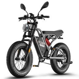 Bicicleta eléctrica 750 W motor buje batería LG 48 V 25 Ah doble suspensión doble disco 100 km autonomía