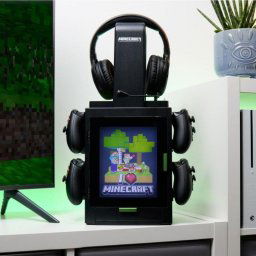 Torre de juegos y soporte de carga Numskull Games 153462 Minecraft LIGHT RGB Universal 10 fundas
