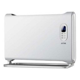Estufa eléctrica blanca 1500W termostato 2 niveles de calor 760x495x145mm